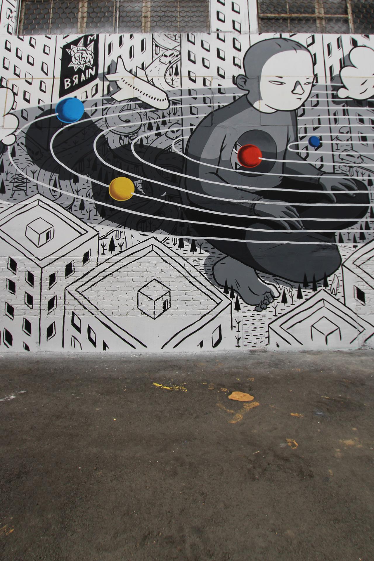Rivoluzione, l’ultimo murales di Millo in Russia | Collater.al 3