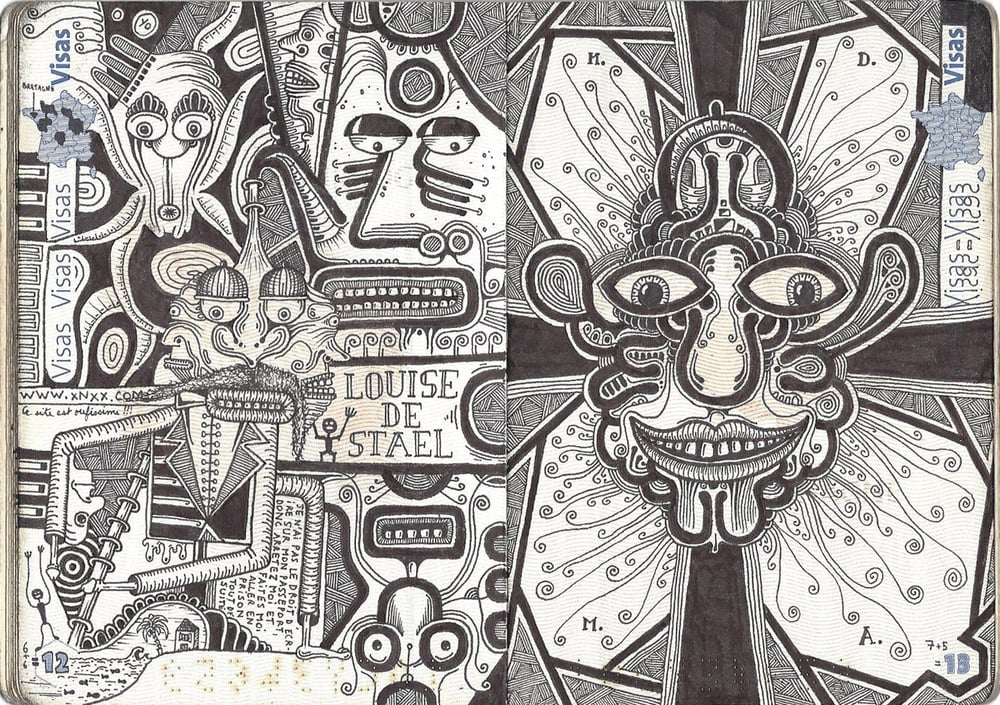 I passaporti pieni di doodles di Leonard Combier | Collater.al