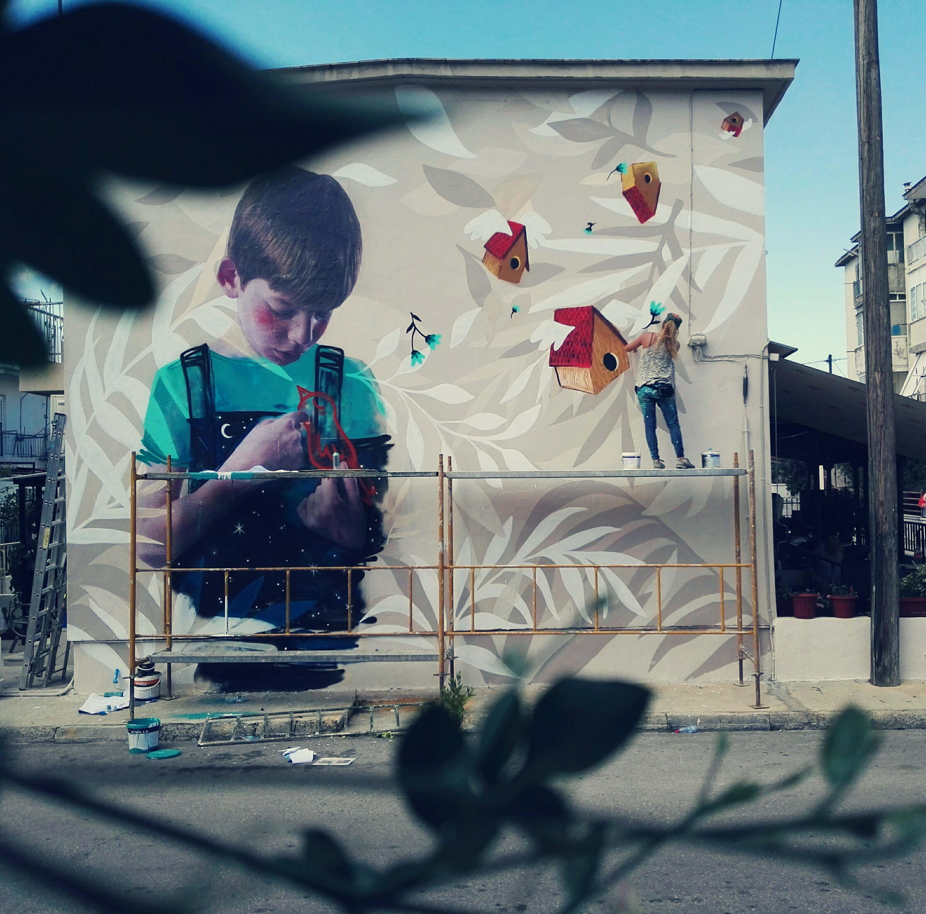 Deep Blue, il murales di Bifido e Julieta in Grecia | Collater.al 8