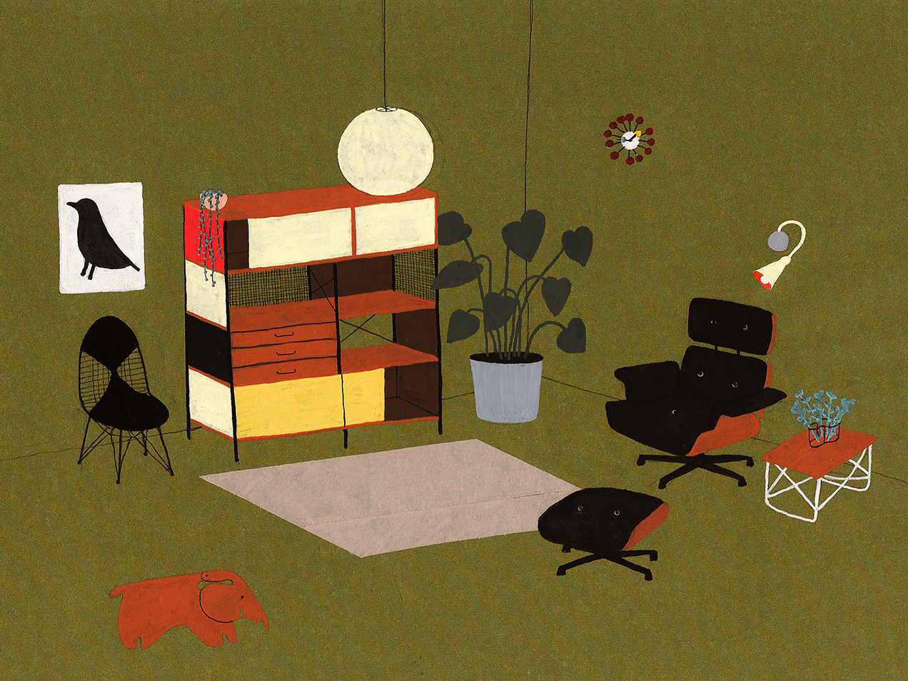 interior design illustrato di Lianne Nixon | Collater.al 16