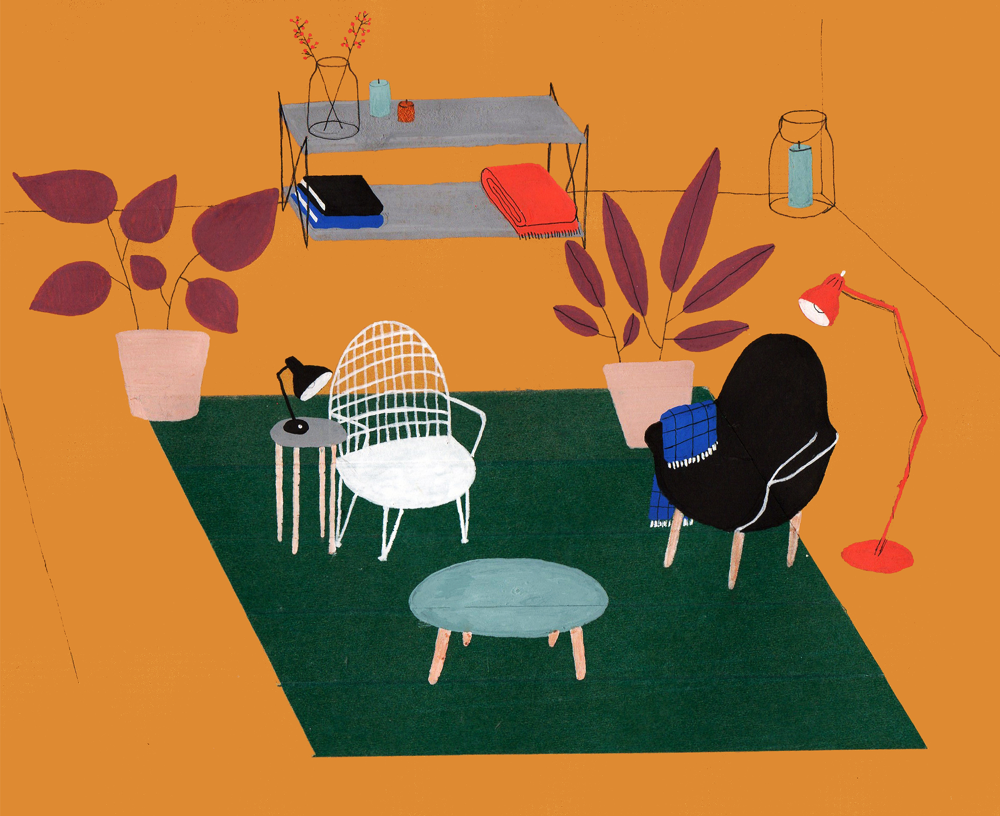 interior design illustrato di Lianne Nixon | Collater.al 8