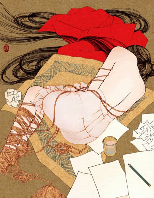 Le originali illustrazioni erotiche di Mee Wong | Collater.al 9