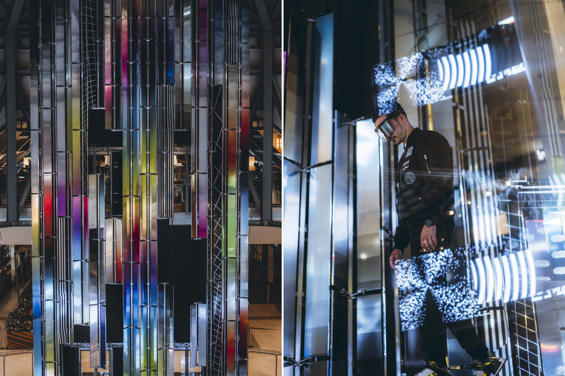DATAFALL la cascata di acciaio colorato di Felipe Pantone a Mosca | Collater.al
