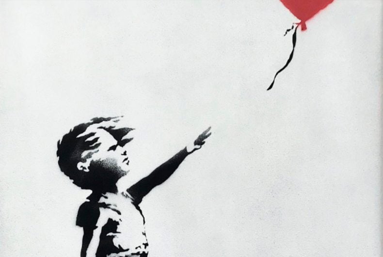 Venduto per un milione di sterline, il quadro di Banksy si autodistrugge