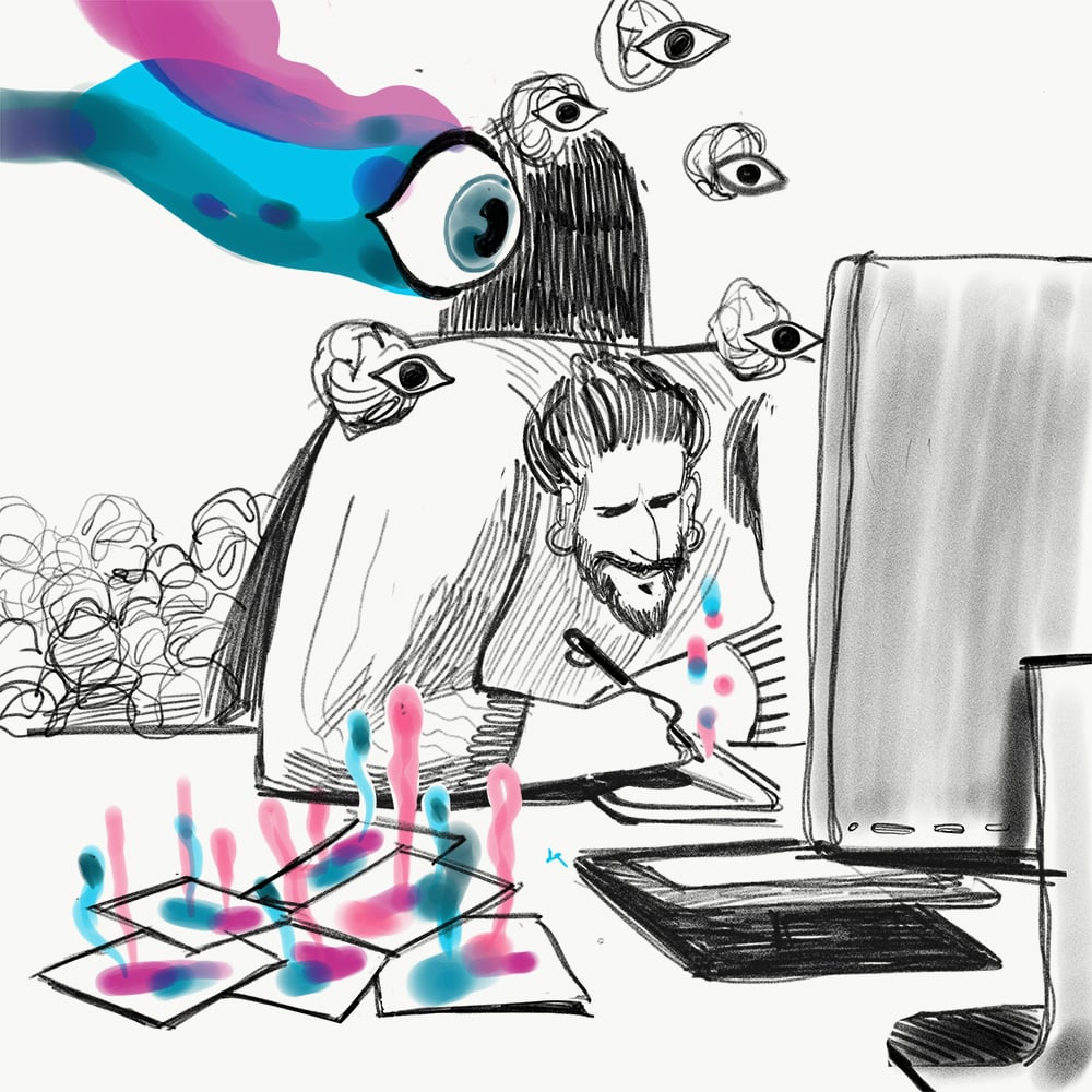 Illustrated Interview Kanjano | Collater.al