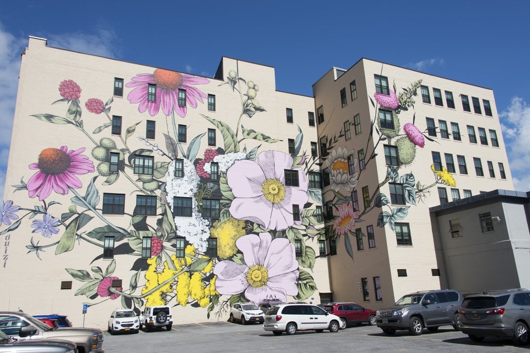 Ouizi trasforma palazzi grigi in giardini in fiore | Collater.al