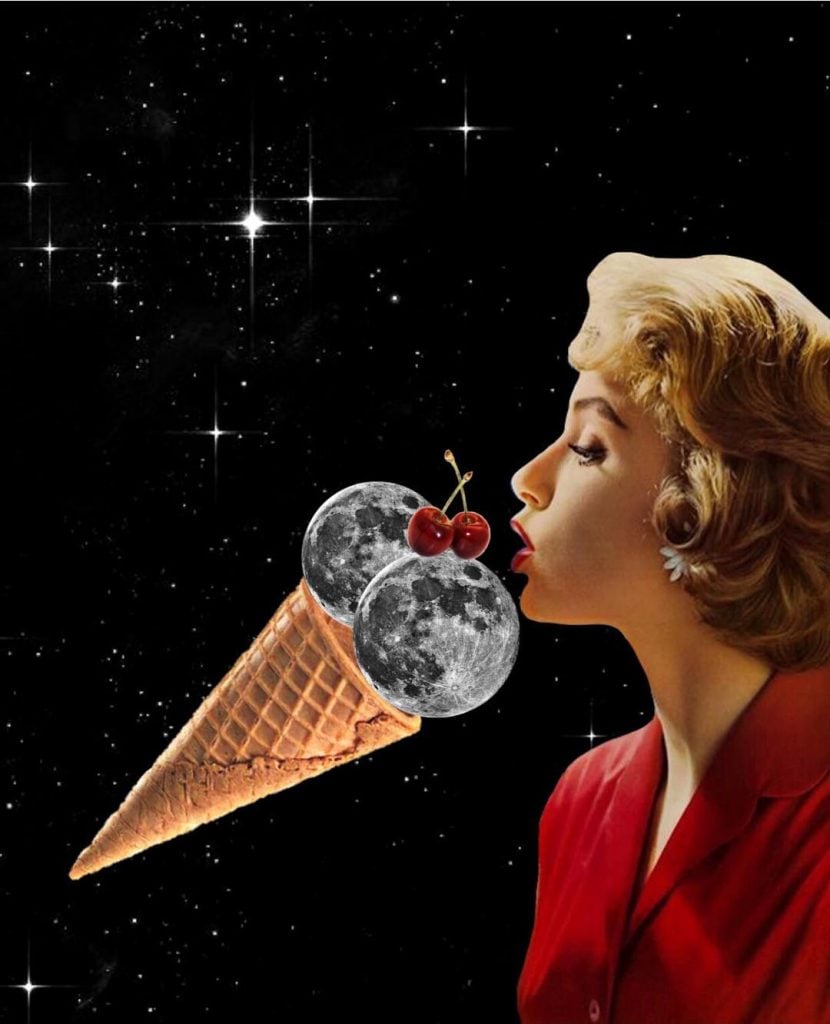 Donne nello spazio i collage di Greta Pasha | Collater.al
