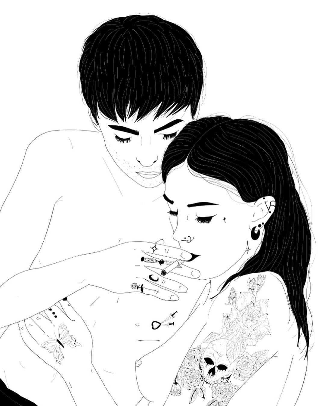 Le illustrazioni NSFW di Wishyouwerehere | Collater.al