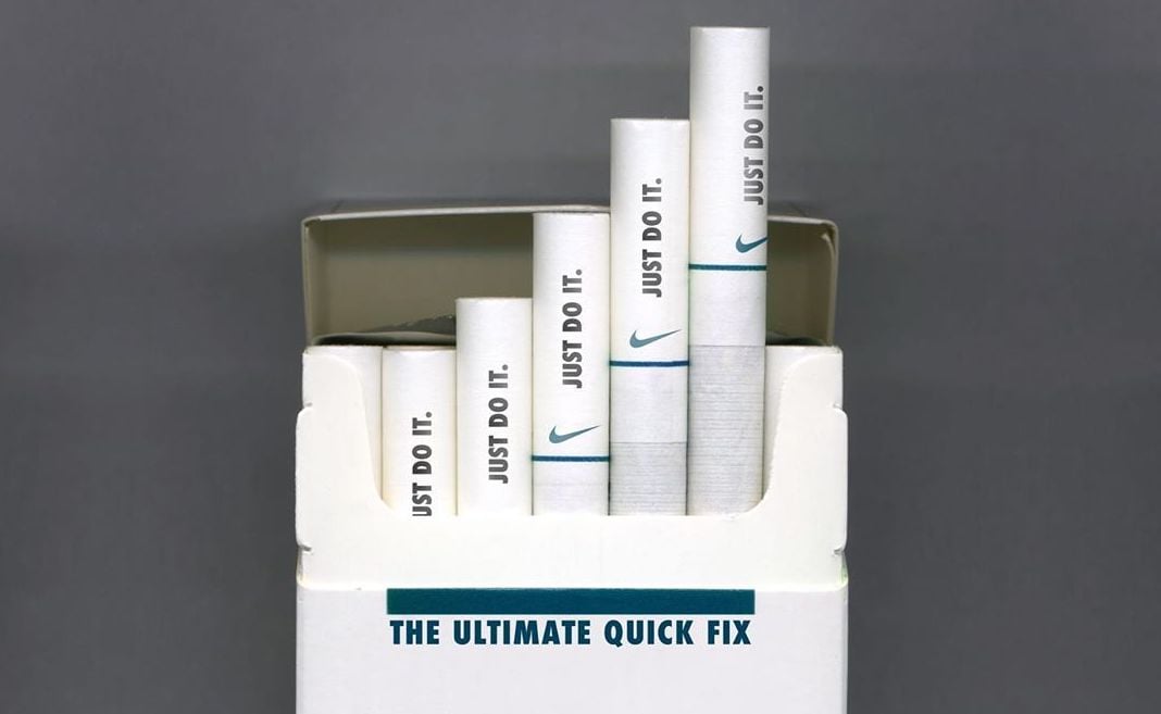 Artfucker cigarettes are the symbol of a society dominated by marketing