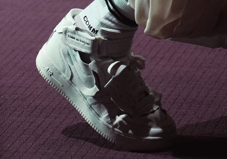 comme des garcons nike air force 1 mid