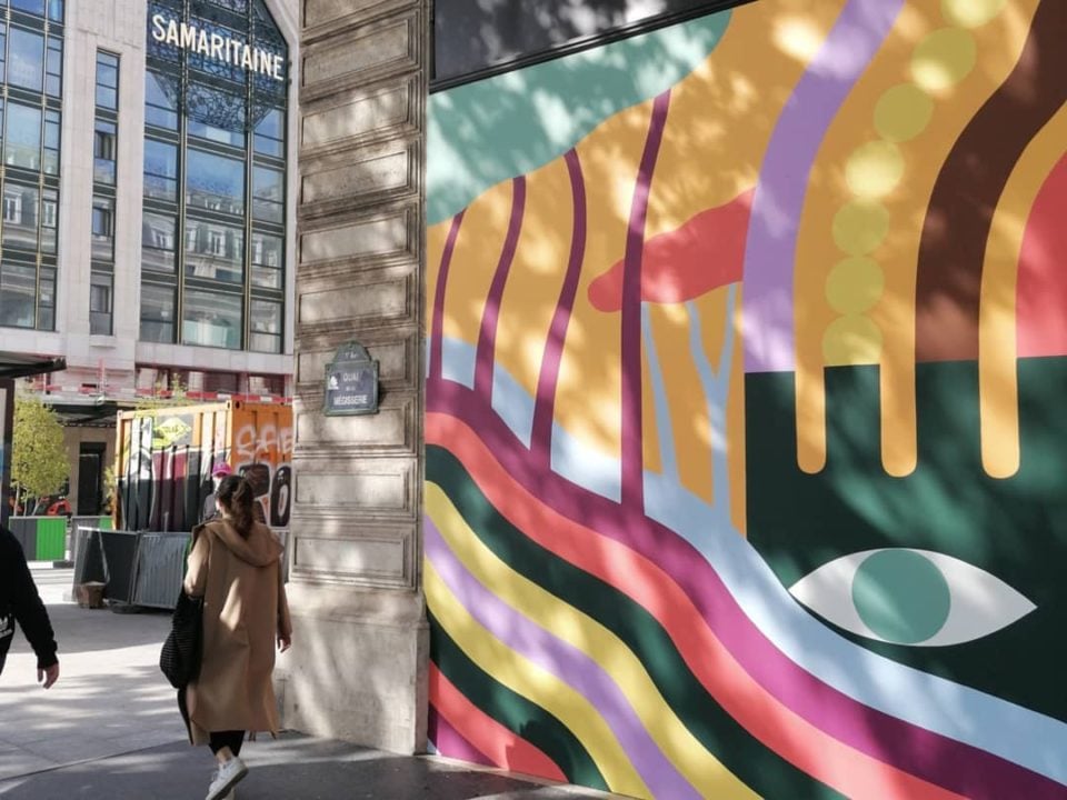 Luckylefthand's mural for Louis Vuitton in Paris
