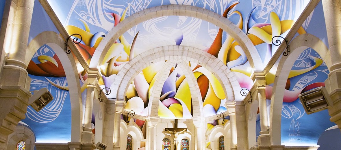 Amaury Dubois Fresco In A Church Of Chatelaillon Plage Collater Al Amaury Dubois Fresco In A Church Of Chatelaillon Plage Collater Al