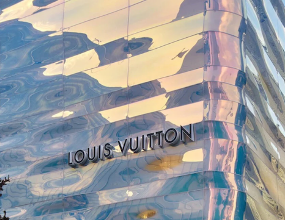 The newly renovated Louis Vuitton store in Tokyo