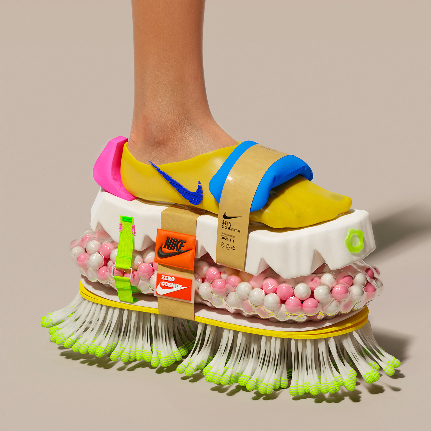 Previs site Eve Indulge A Chinese artist's absurd and bizarre Nikes | Collater.al