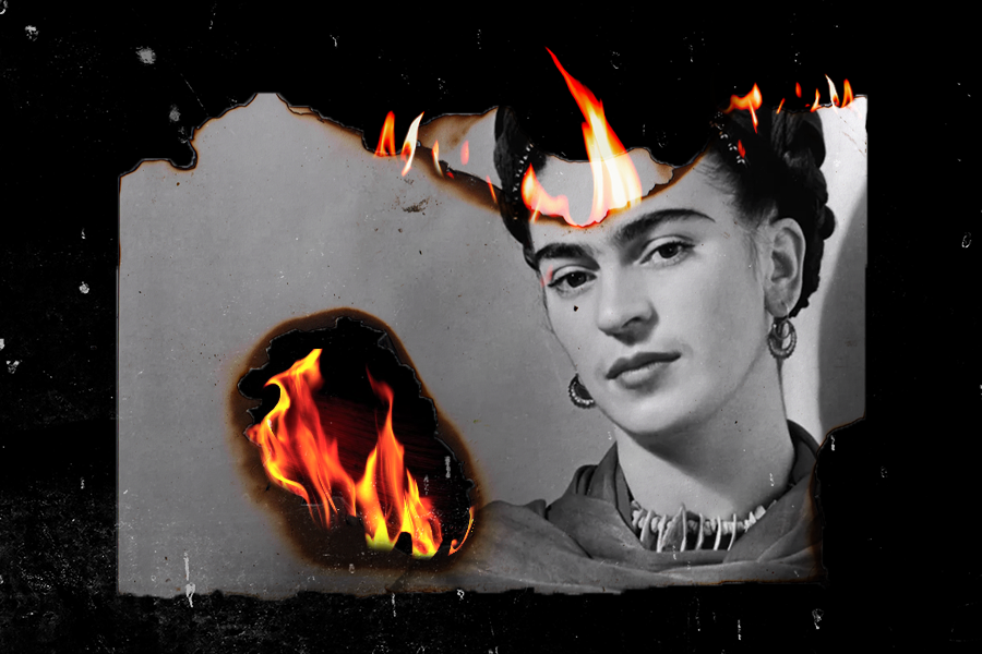 Frida Kahlo's painting burnt and 'transitioned into the Metaverse'