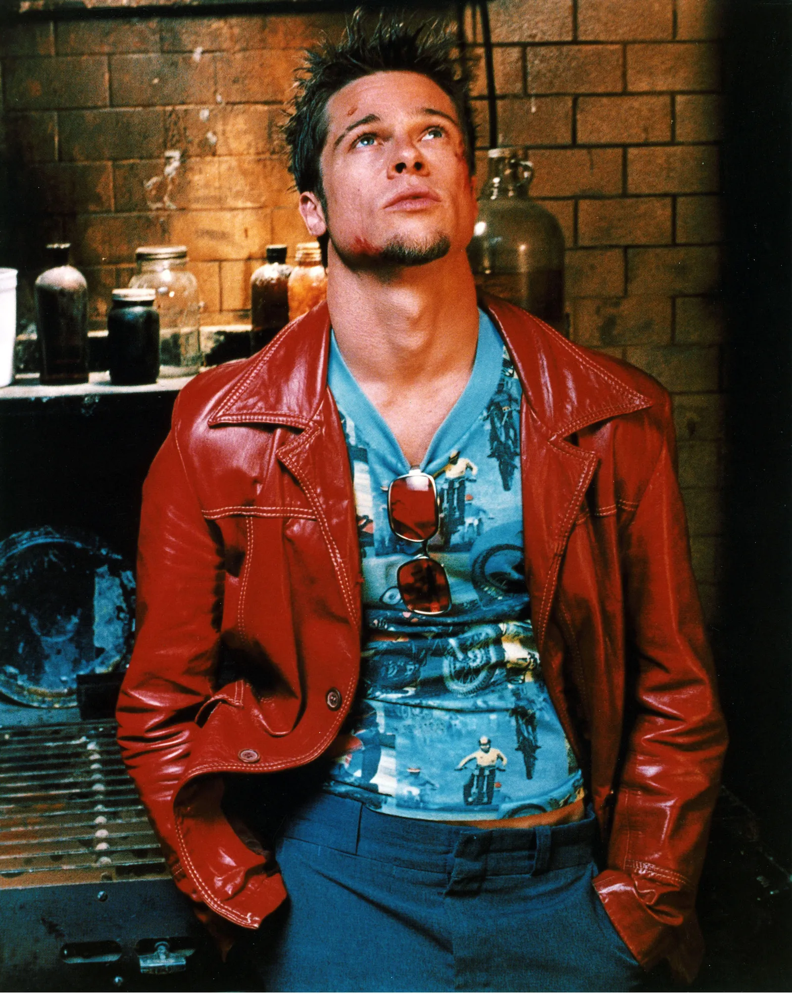 brad pitt sequin dress Brad Pitt Dress: Iconic 1999 Rolling Stone Photoshoot