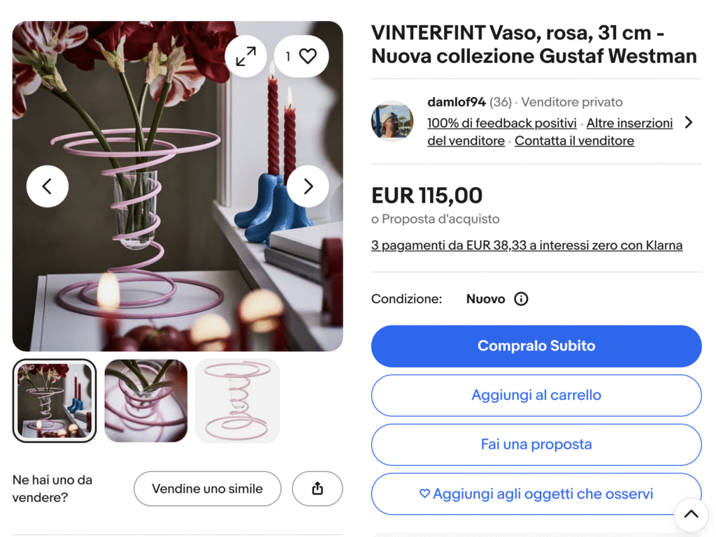 oggetti di design