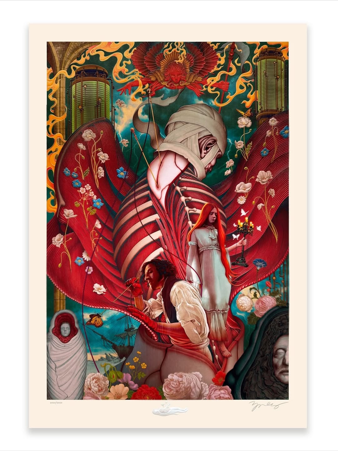 James Jean Brings Frankenstein to Life Through Illustration
