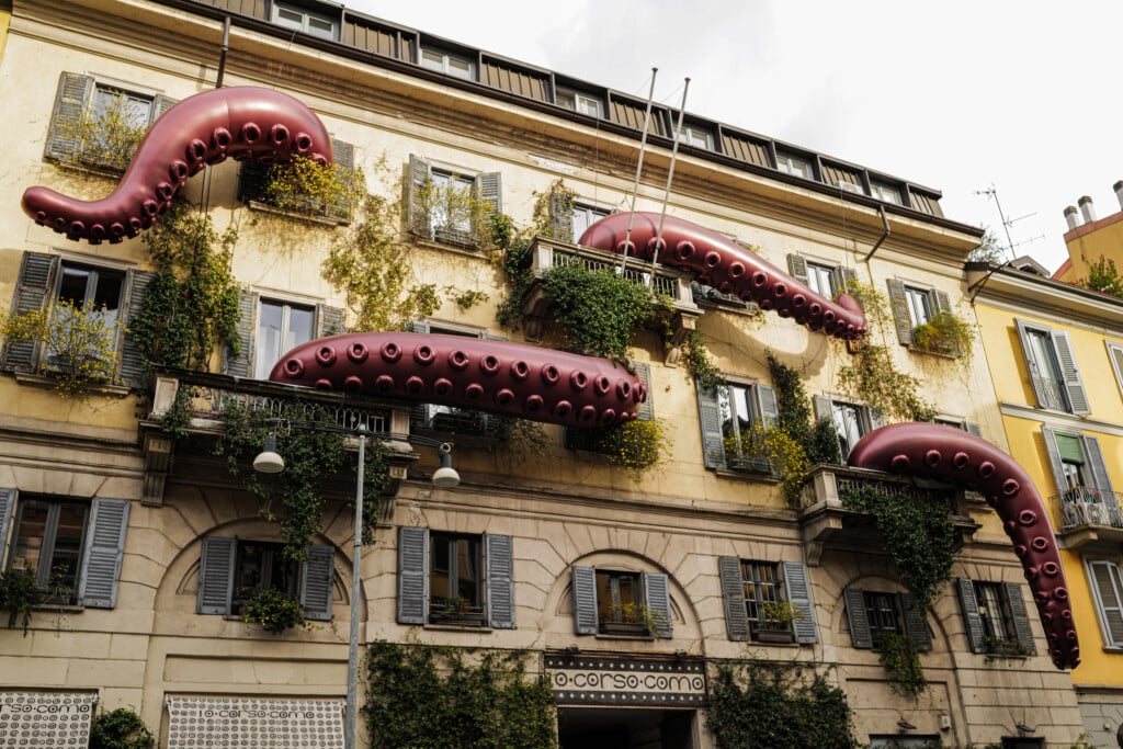 Moncler brings a giant octopus to 10 Corso Como for Milan Design