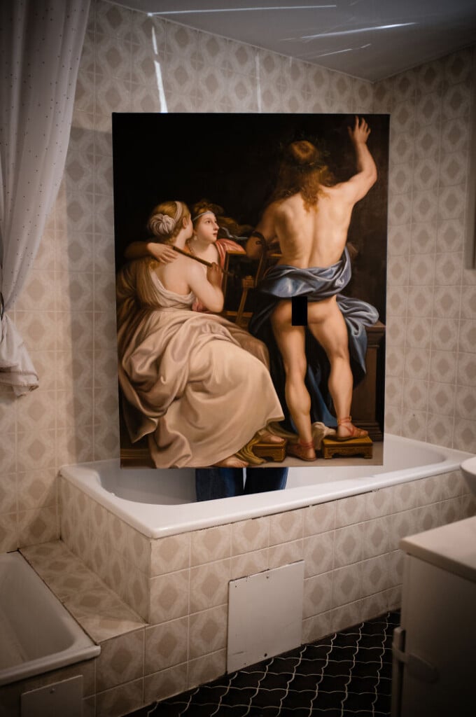 Domingo Geronimo Mattle the back of famous paintings | Collater.al
