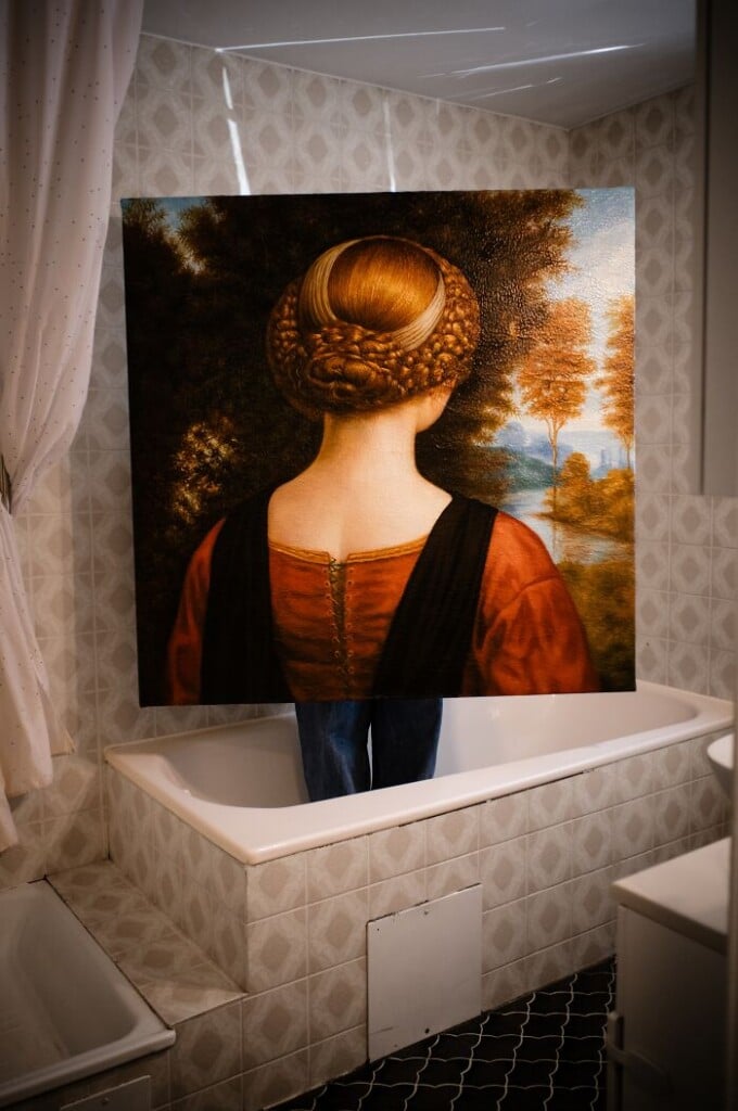 Domingo Geronimo Mattle the back of famous paintings | Collater.al
